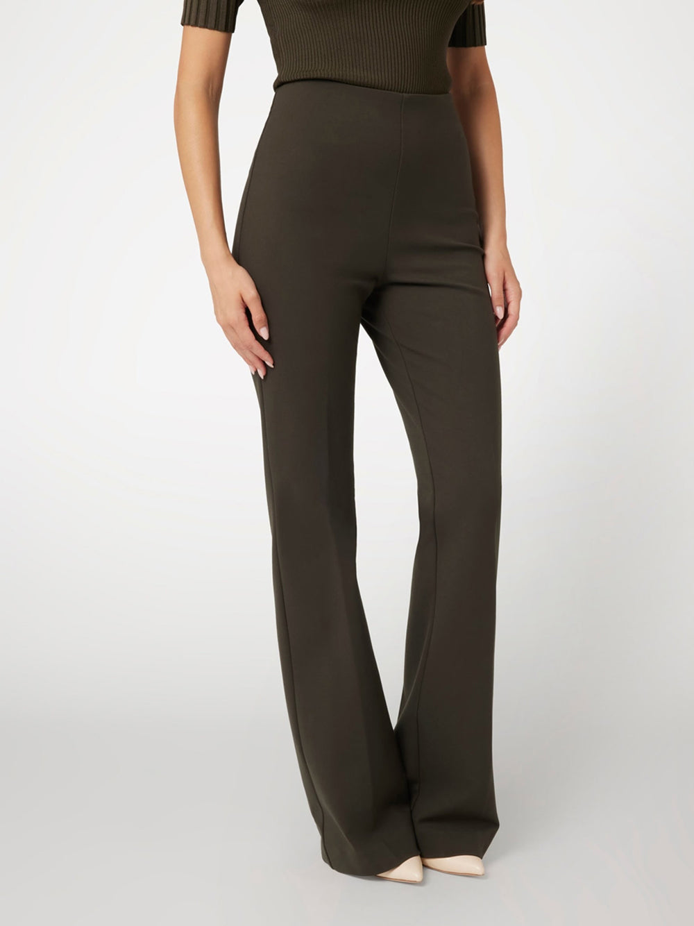 Pantalone Straight Guess Allanah da Donna - Verde