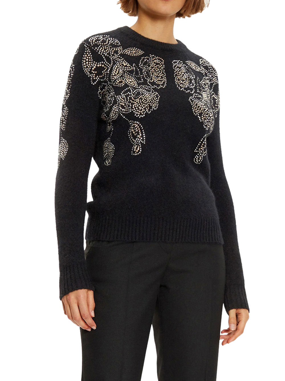 Maglione Guess Bellatrix Embellishm da Donna - Nero