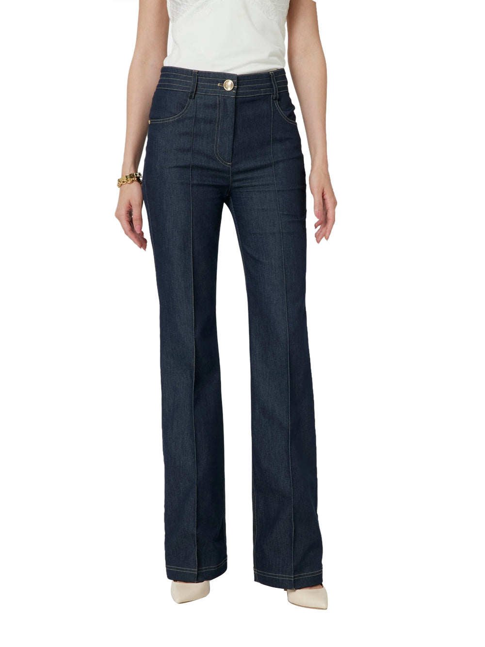 Jeans a Palazzo Guess Maya da Donna - Denim