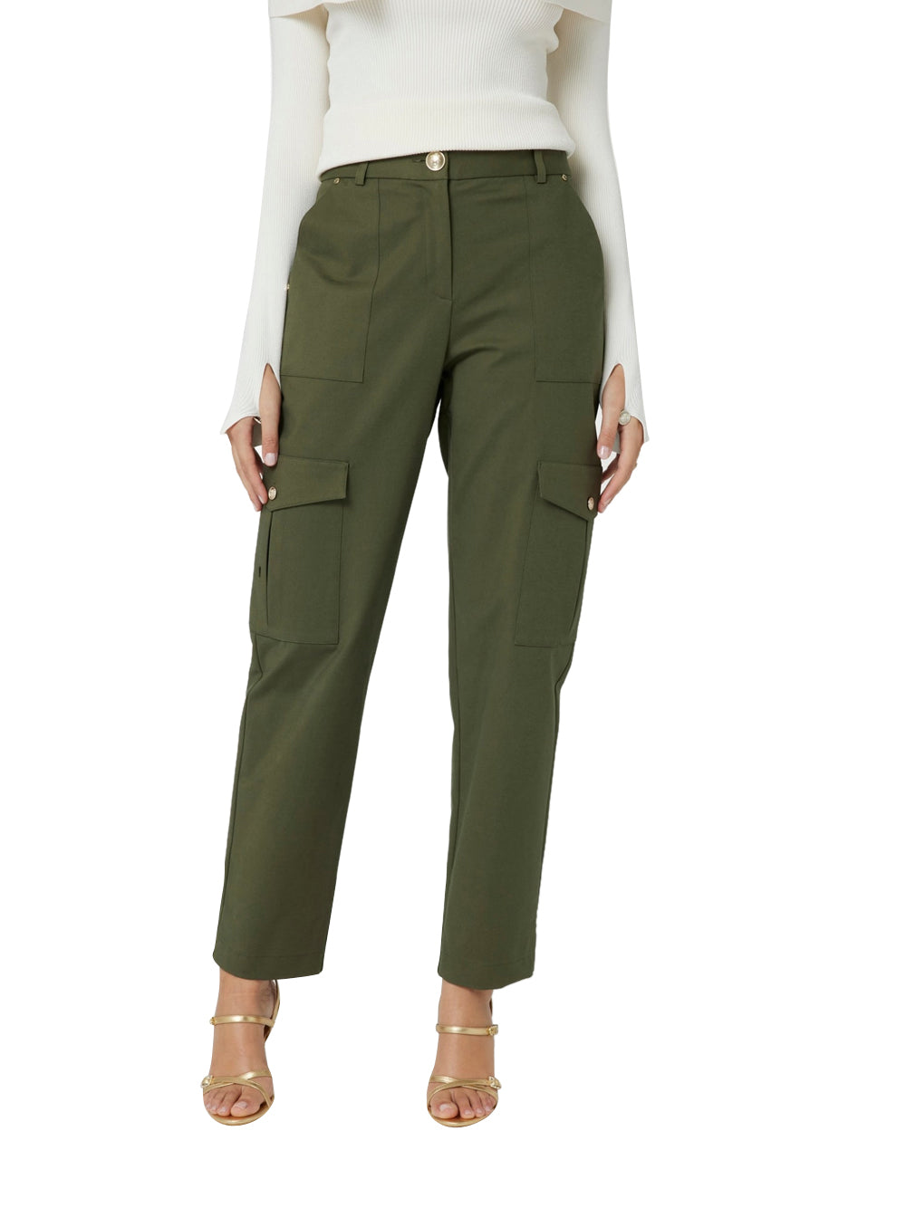 Pantalone Cargo Guess Alice da Donna - Verde