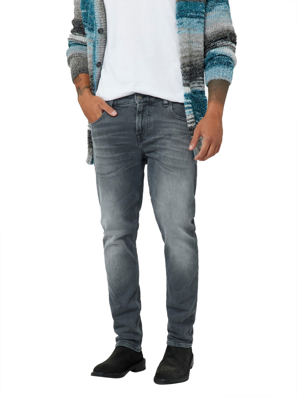 Jeans Skinny Guess Miami da Uomo - Grigio