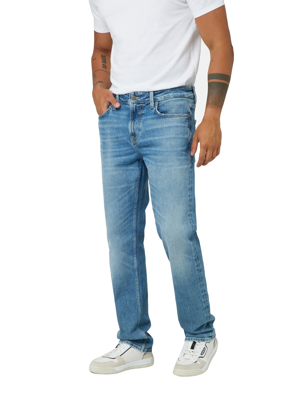 Jeans Slim Guess Angels da Uomo - Denim