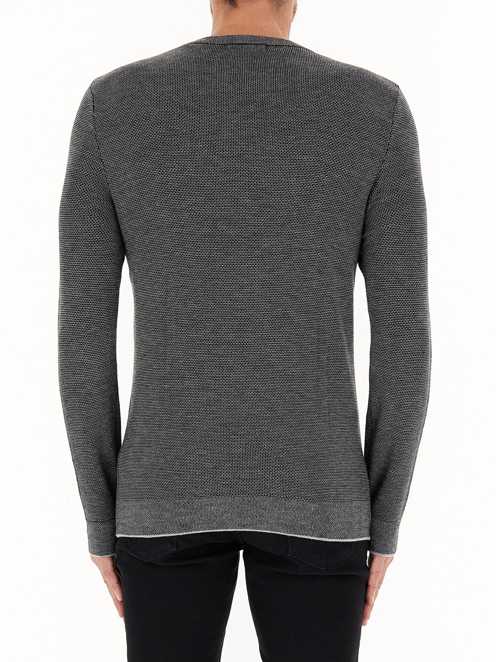 Maglione Guess Earle Stitched da Uomo - Grigio