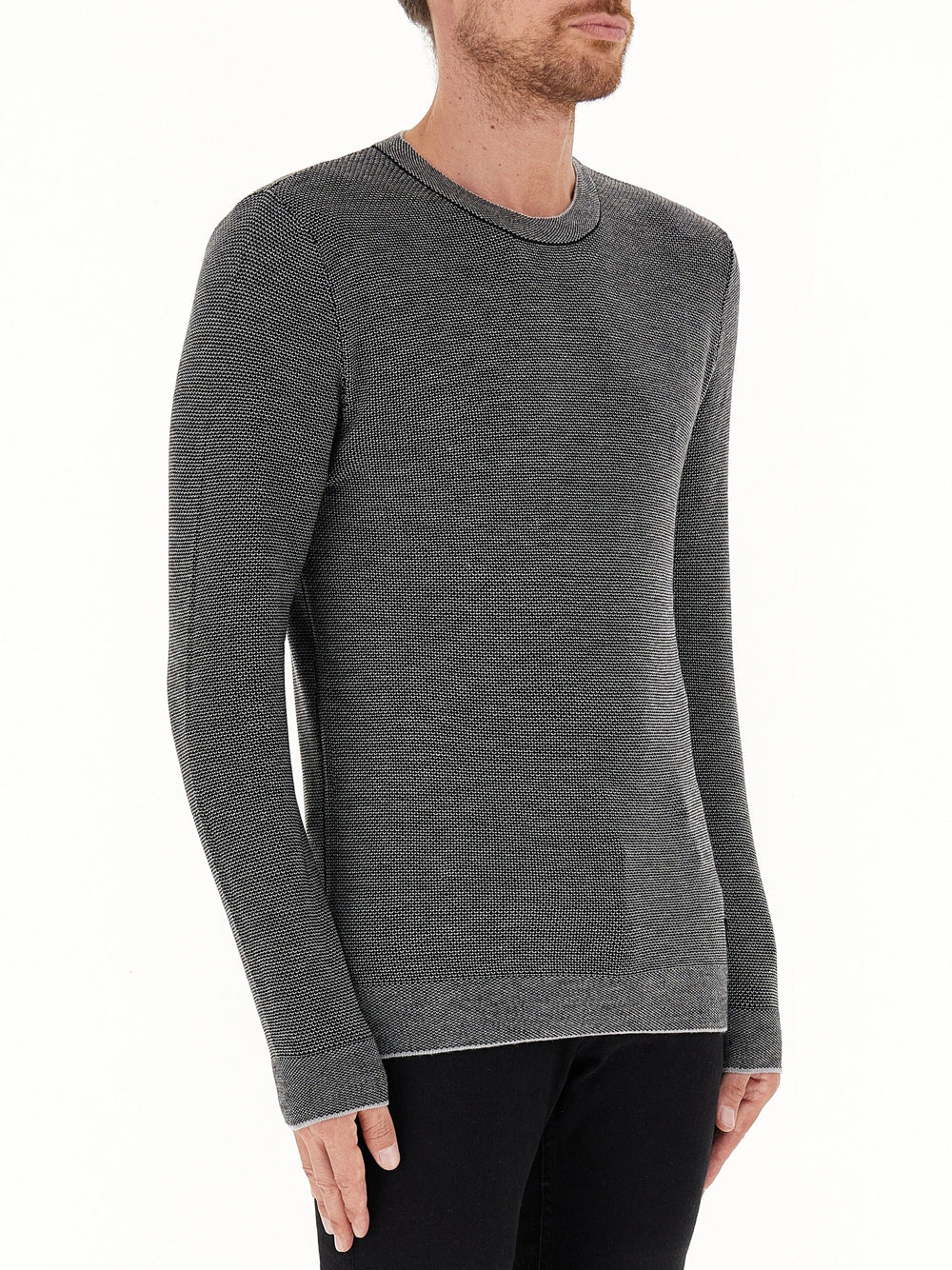 Maglione Guess Earle Stitched da Uomo - Grigio