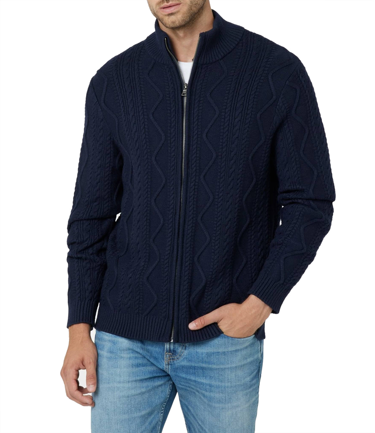 Guess Cardigan Uomo Mod. M4BR52 Z27K2 G7V2 Blu