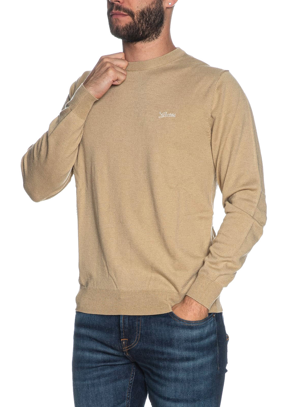 Pullover Guess Daniel da Uomo - Beige