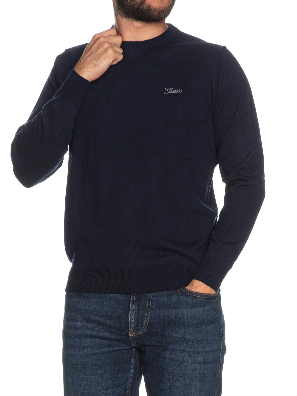 Pullover Guess Daniel da Uomo - Blu