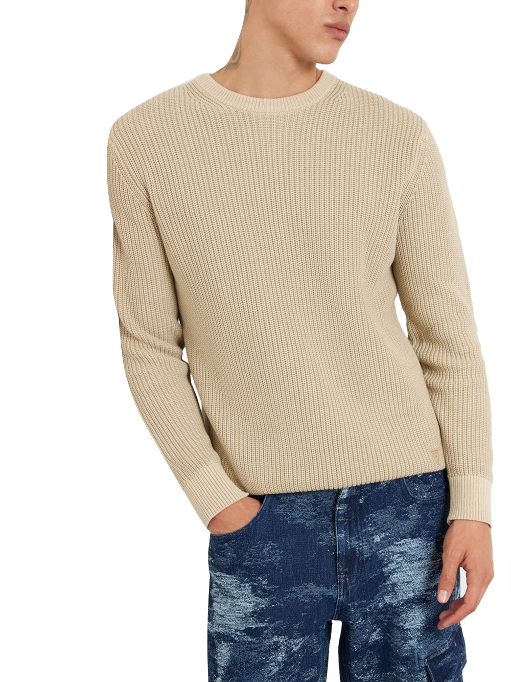 Maglione Guess Delmar da Uomo - Beige