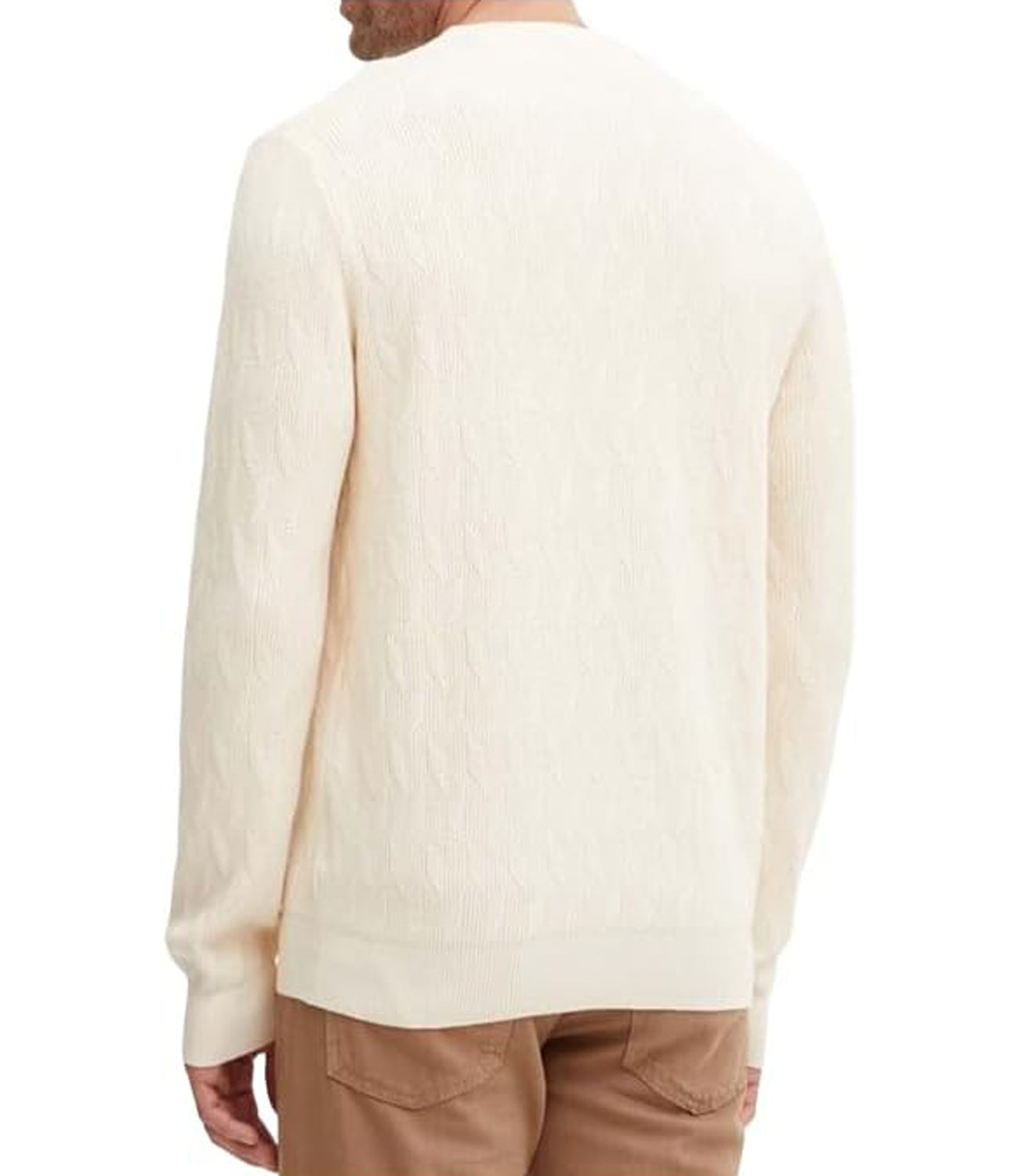 Guess Maglione Girocollo Uomo Mod. M4YR13 Z3FC2 G047 Panna Avorio