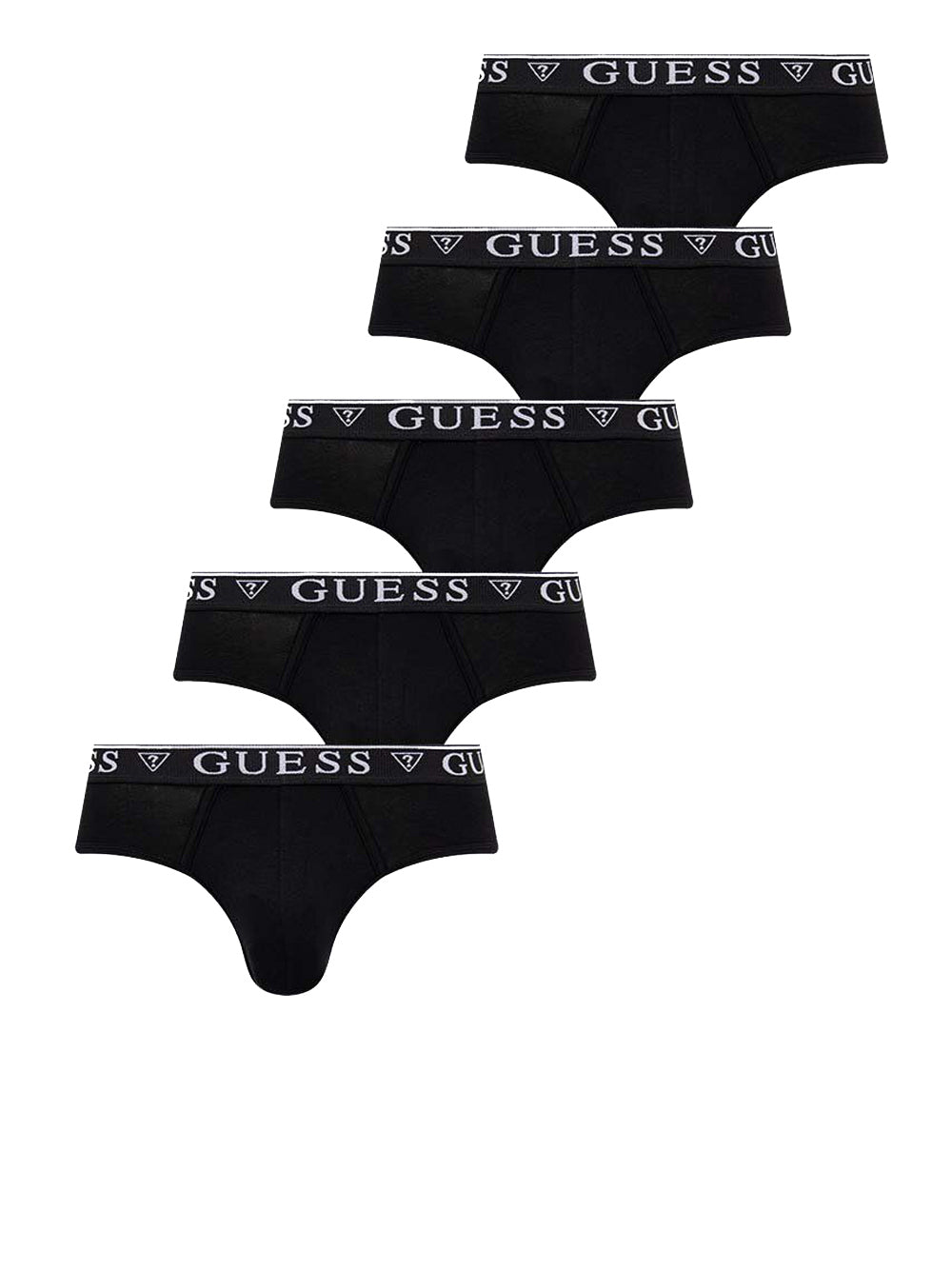 Slip Guess Njfmb 5 Pack da Uomo - Nero