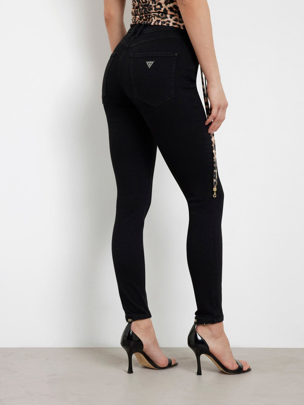 Jeans Skinny Guess 1981 da Donna - Nero