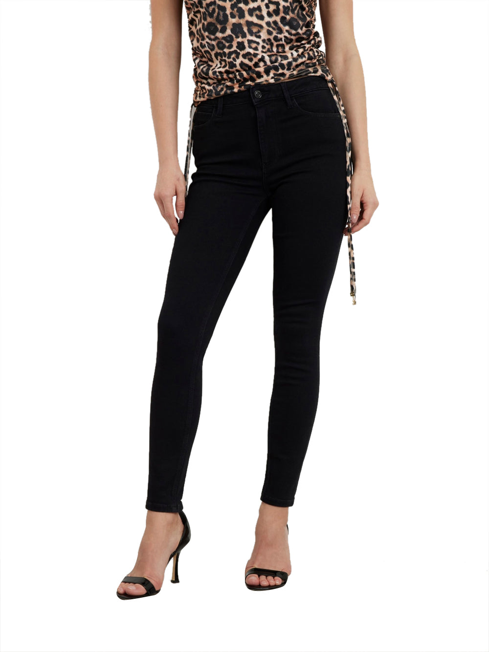 Jeans Skinny Guess 1981 da Donna - Nero