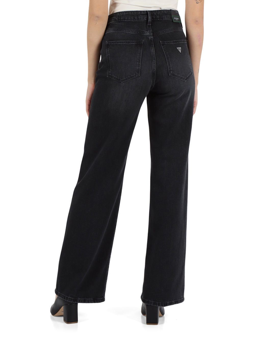 Jeans Wide Guess da Donna - Nero