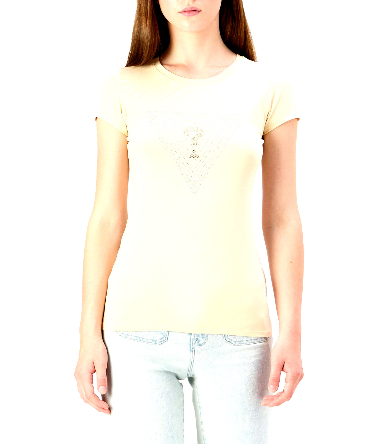 Guess T-shirt Donna Mod. W4BI41 KA0Q1 G1W7 Beige