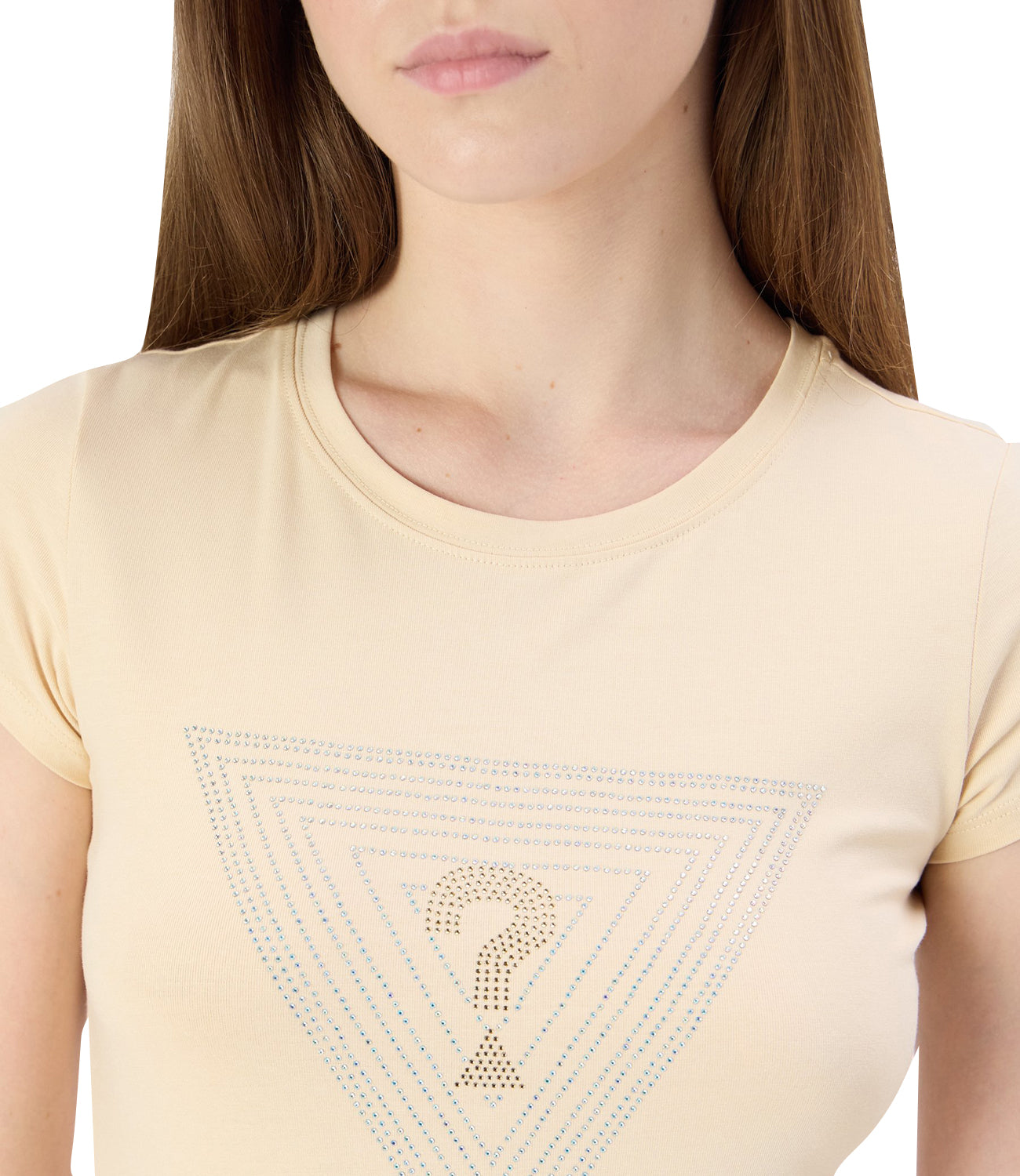 Guess T-shirt Donna Mod. W4BI41 KA0Q1 G1W7 Beige