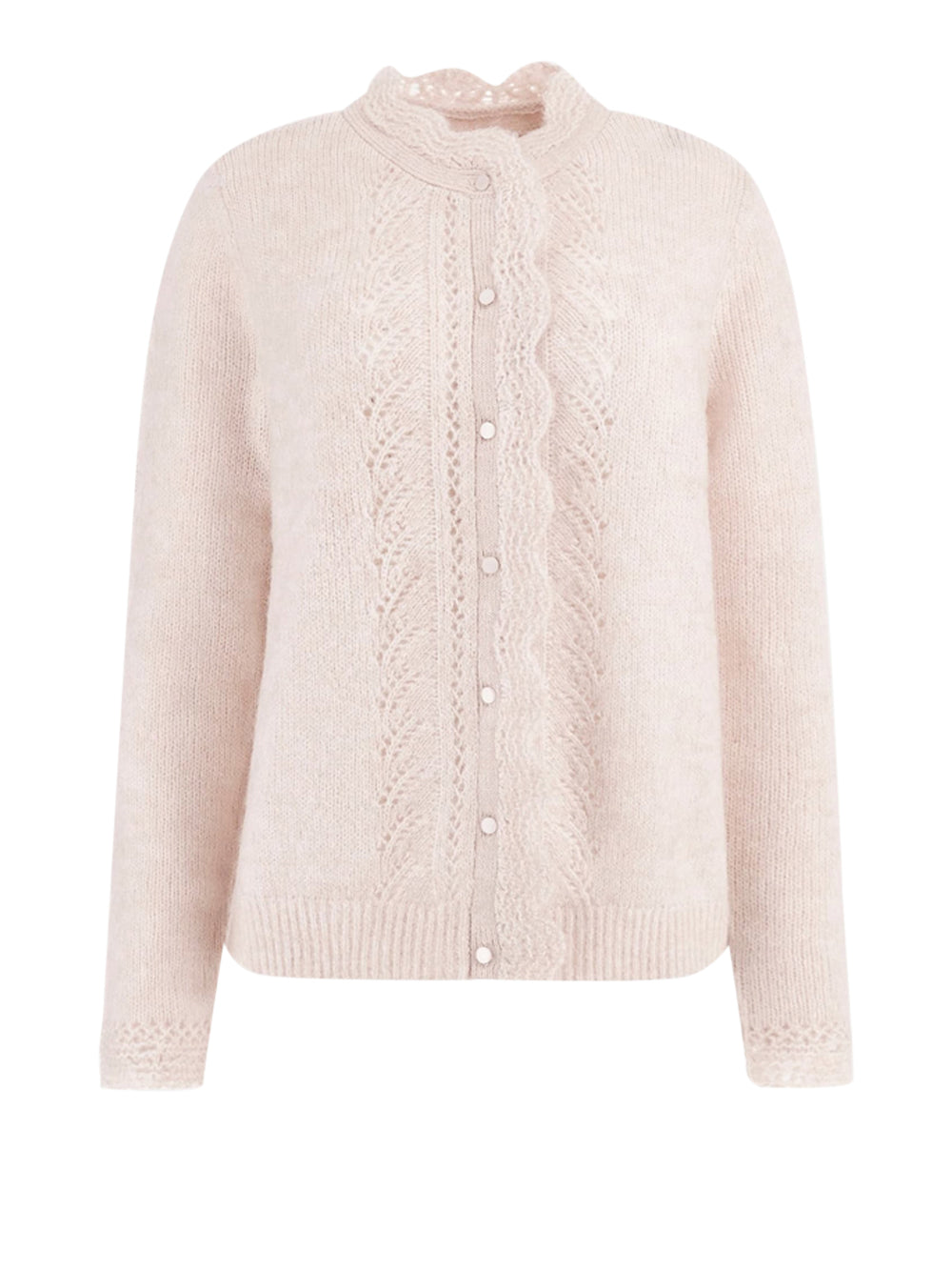 Cardigan Guess Crochet Macie da Donna - Rosa