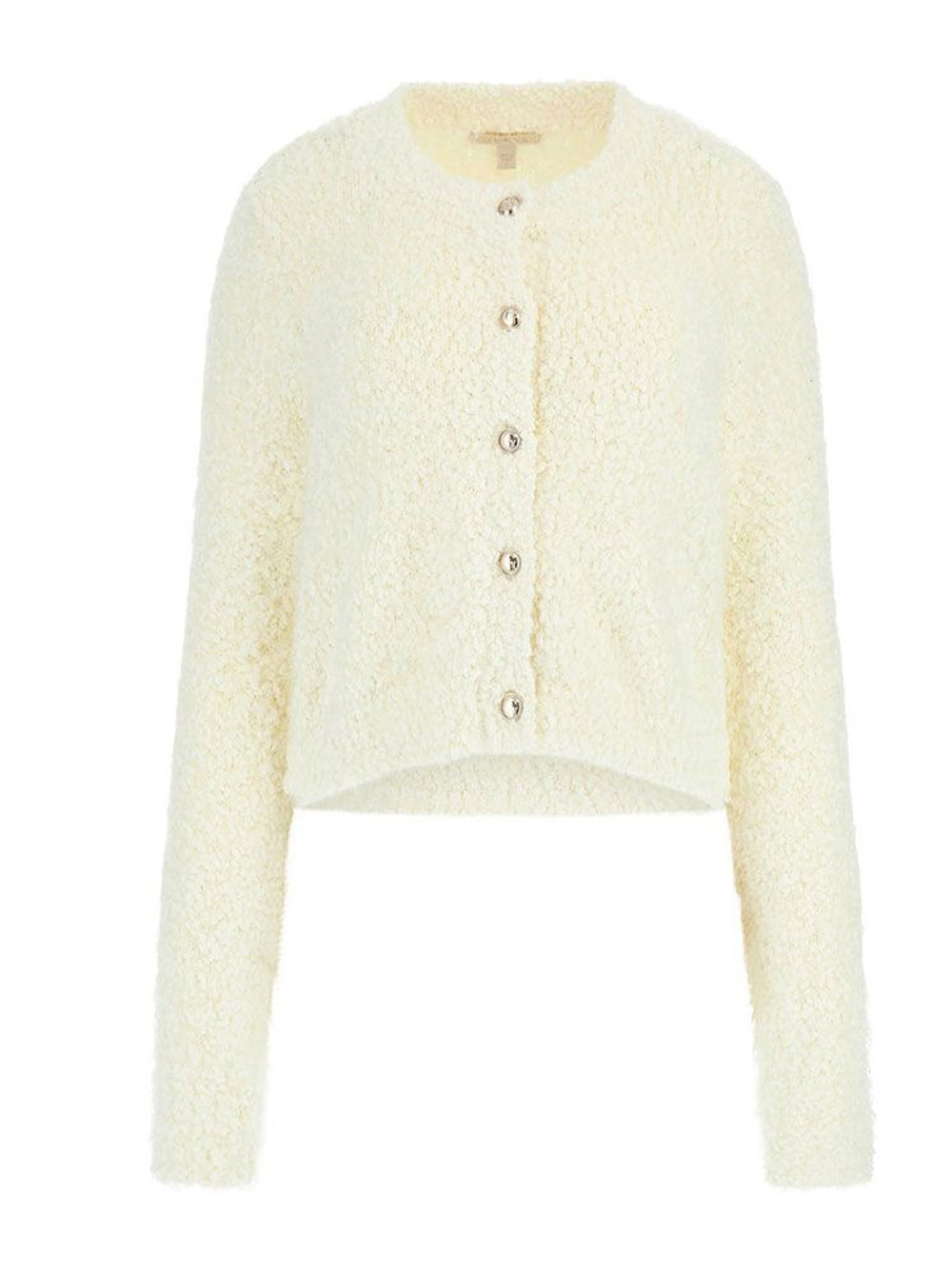 Cardigan Guess Ume Boucle da Donna - Bianco