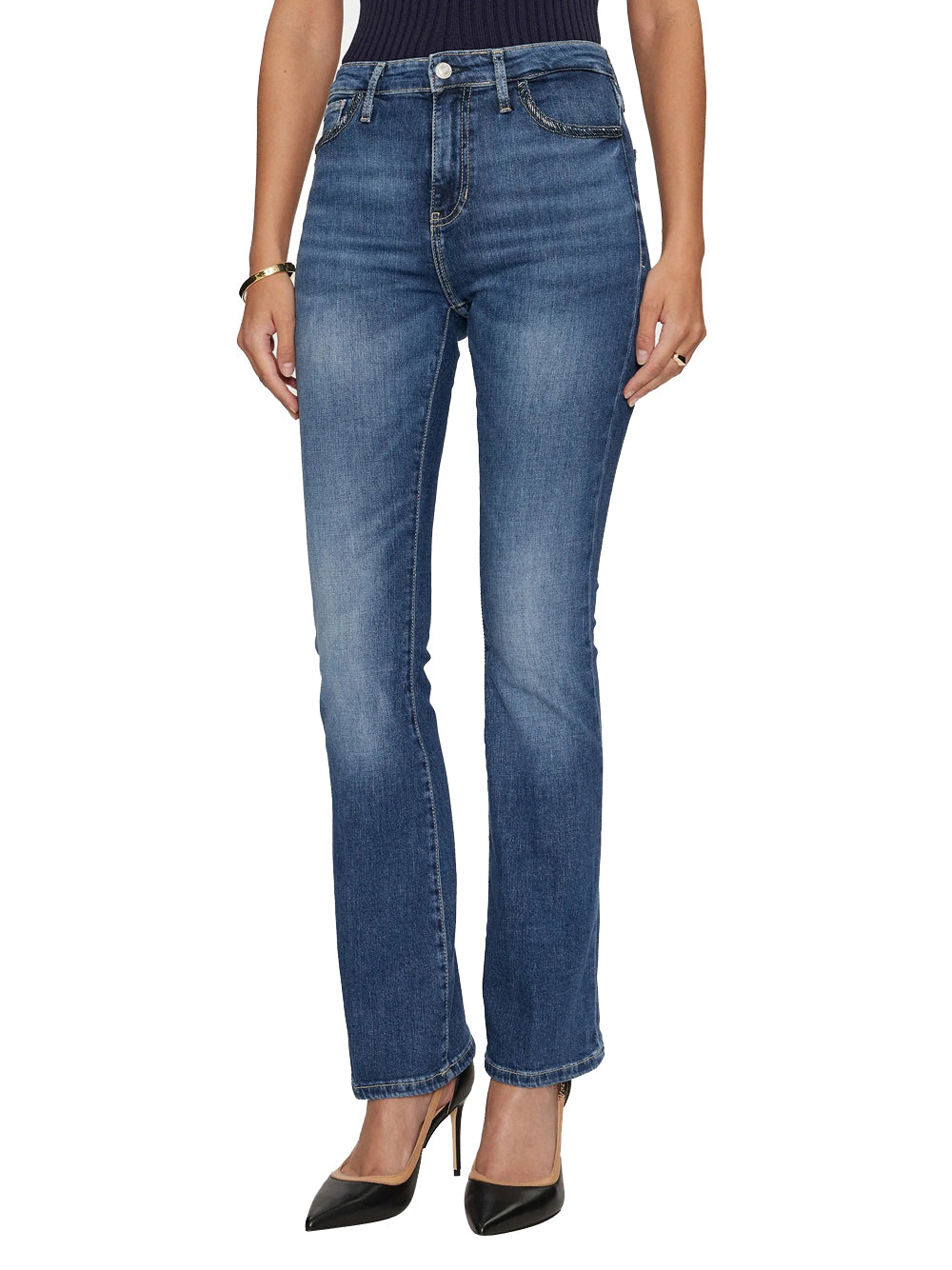 Jeans a Zampa Guess Sexy Flare da Donna - Denim