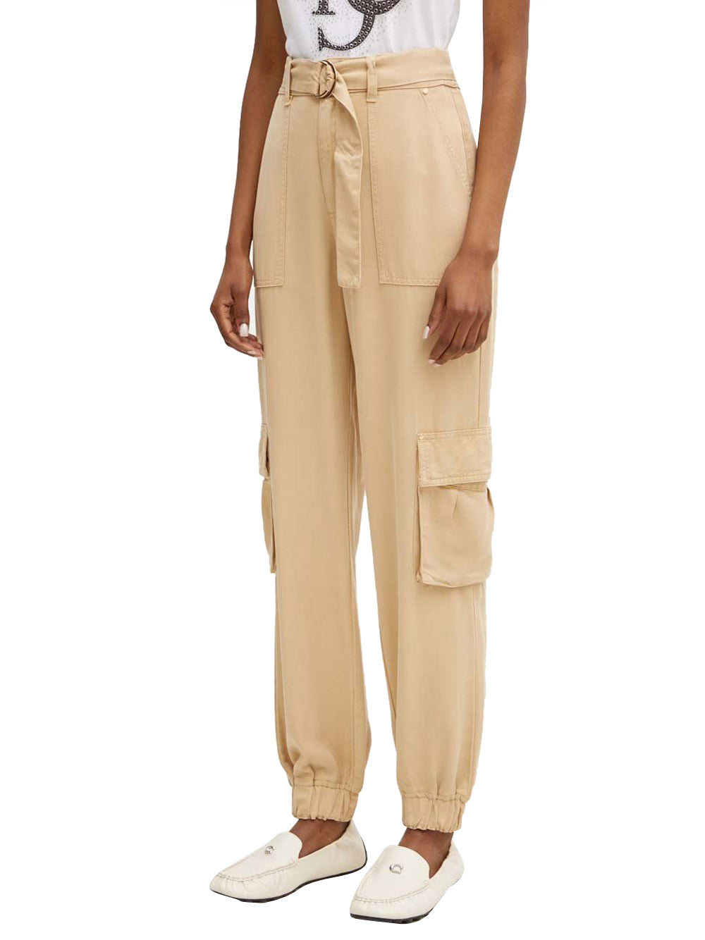 Pantalone Cargo Guess Katrin da Donna - Beige