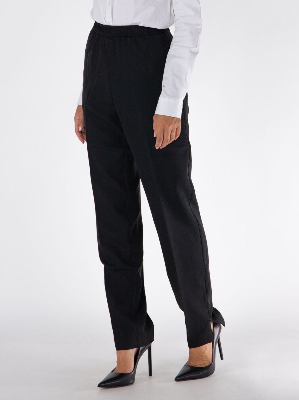 Pantalone Chino Guess Roberta Structure da Donna - Nero