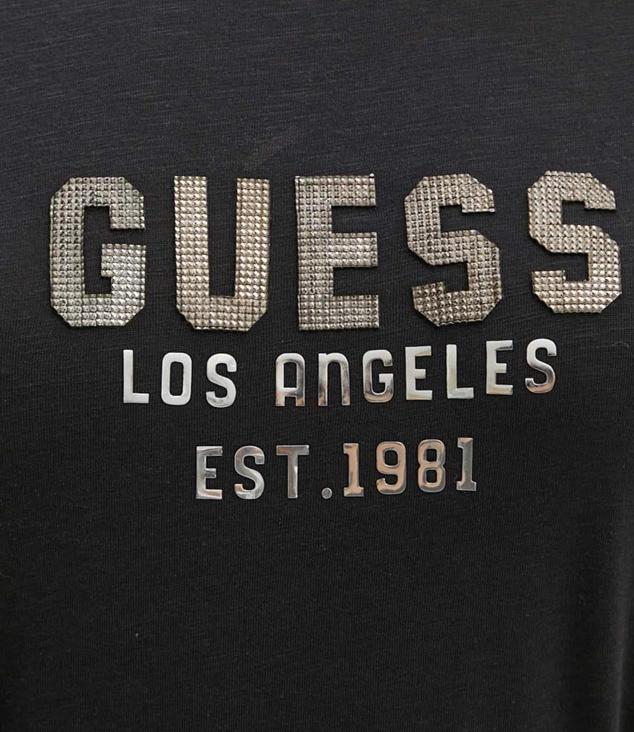 Guess T-shirt Donna Mod. W4YI35 KC8T0 JBLK BLACK Nero