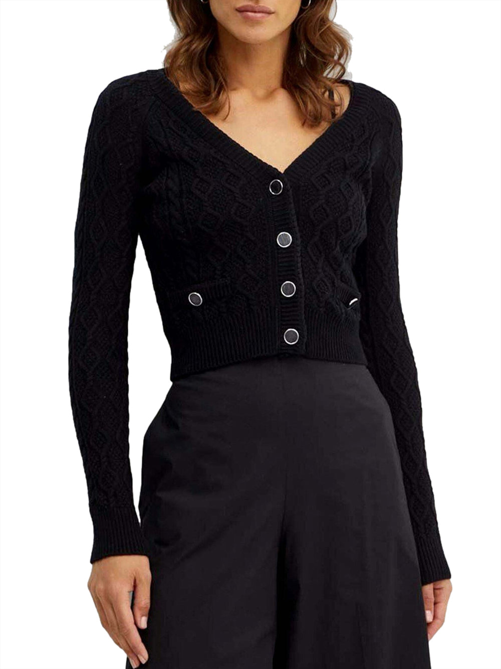 Cardigan Guess Isabelle da Donna - Nero