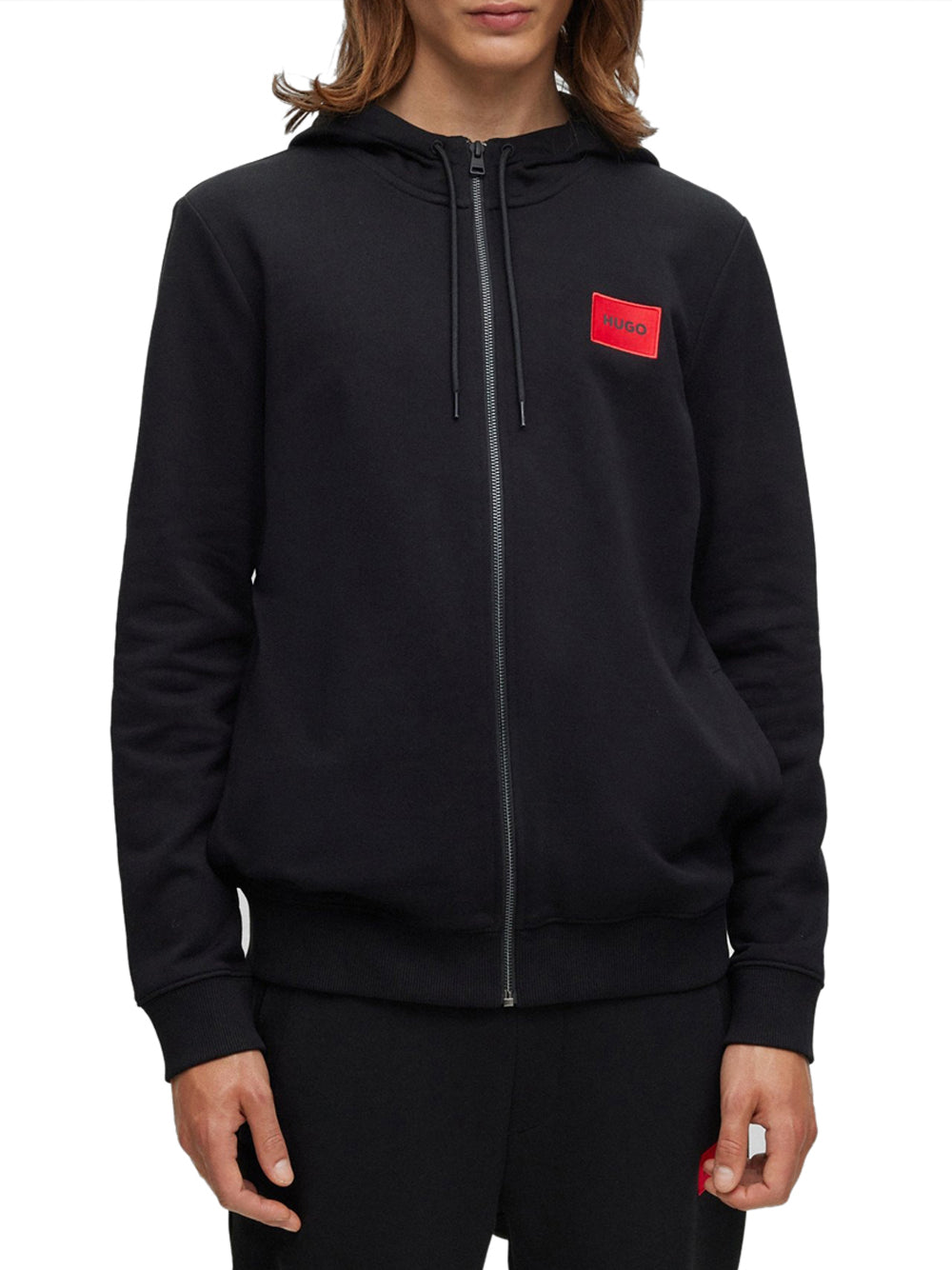 Felpa Zip Hugo Boss Daple da Uomo - Nero