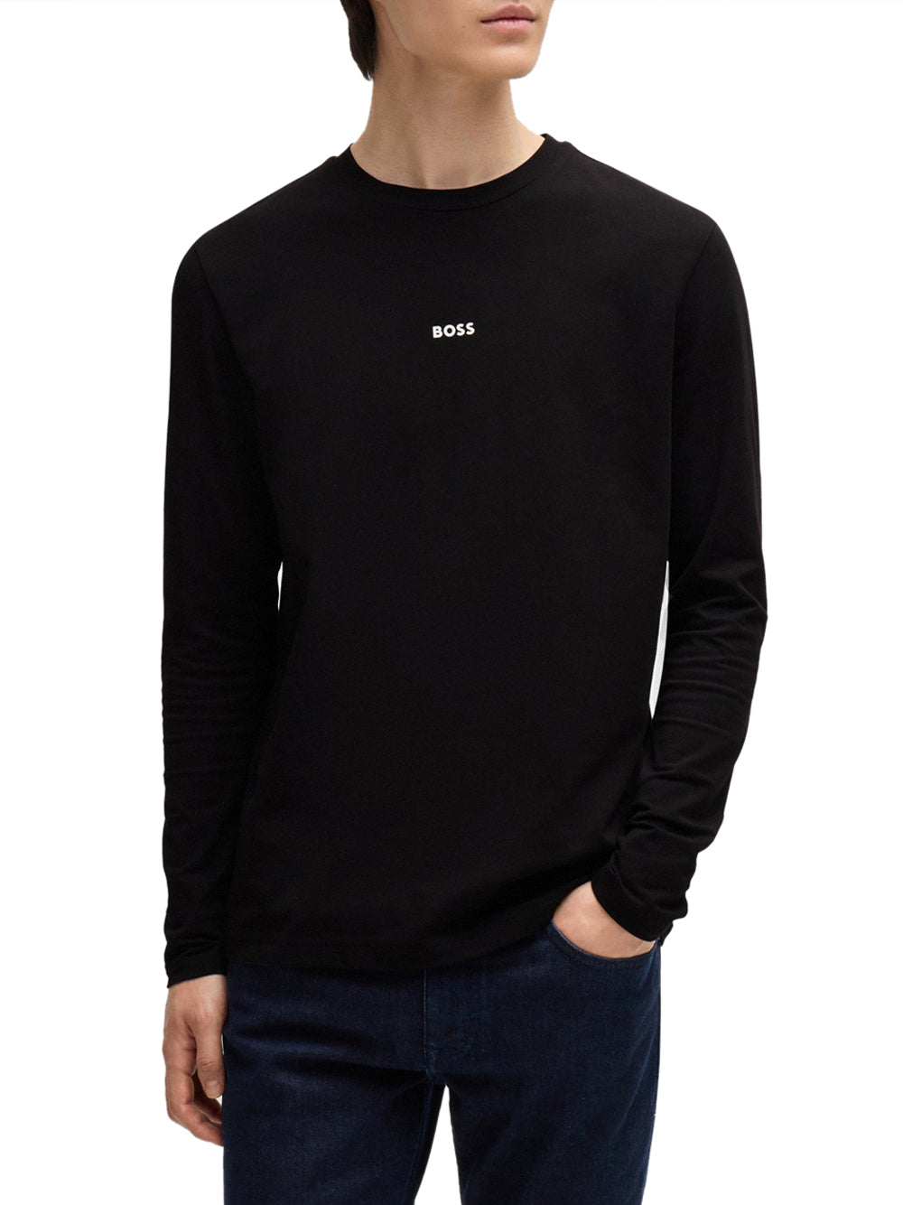 T-shirt Hugo Boss Tchark da Uomo - Nero