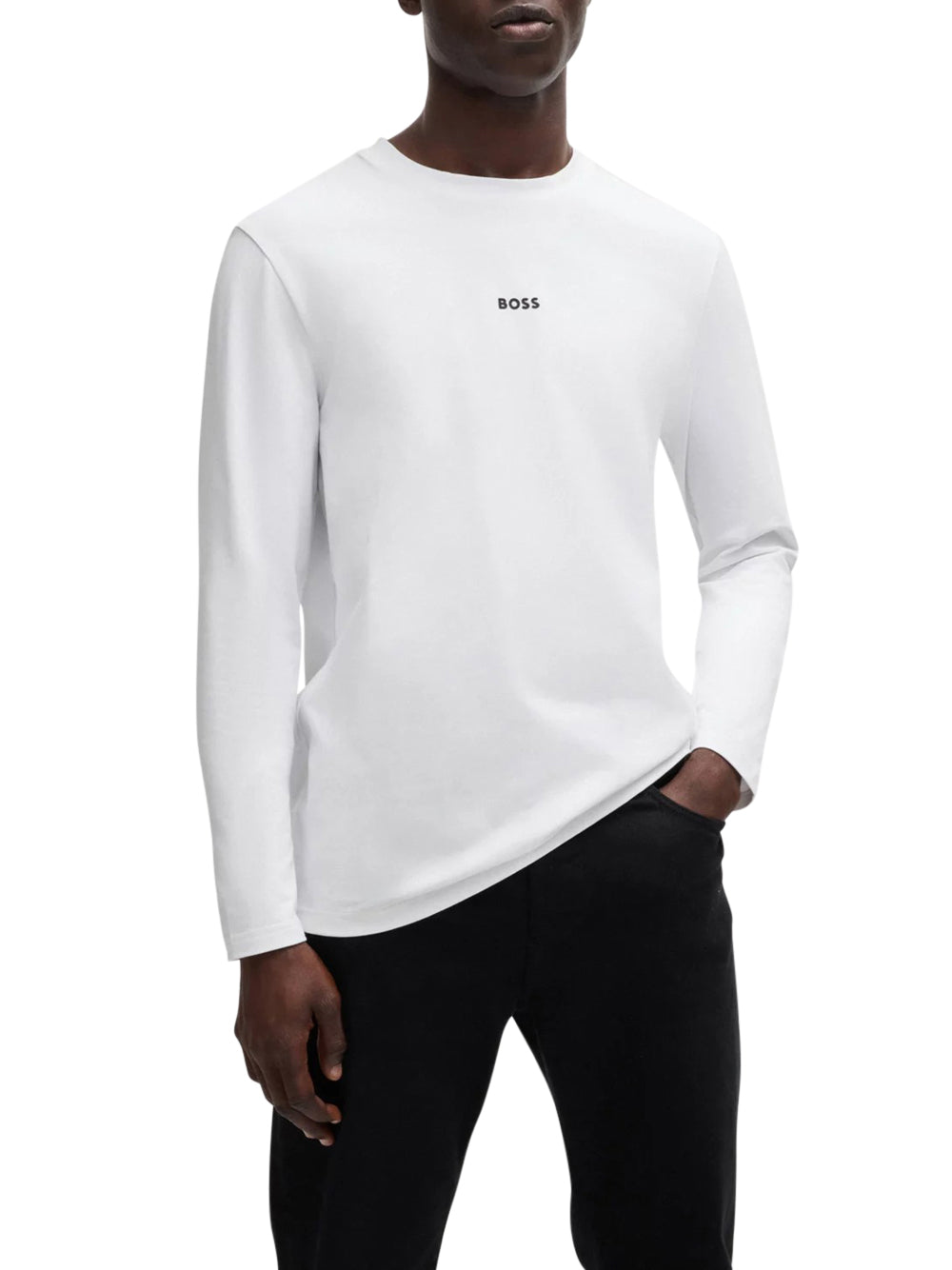 T-shirt Hugo Boss Tchark da Uomo - Bianco