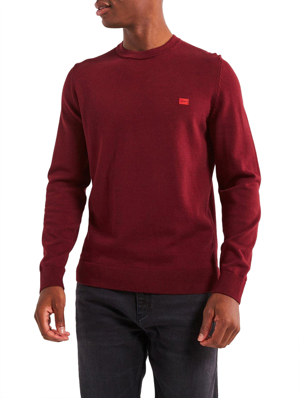 Pullover Hugo Boss San Cassius da Uomo - Bordeaux