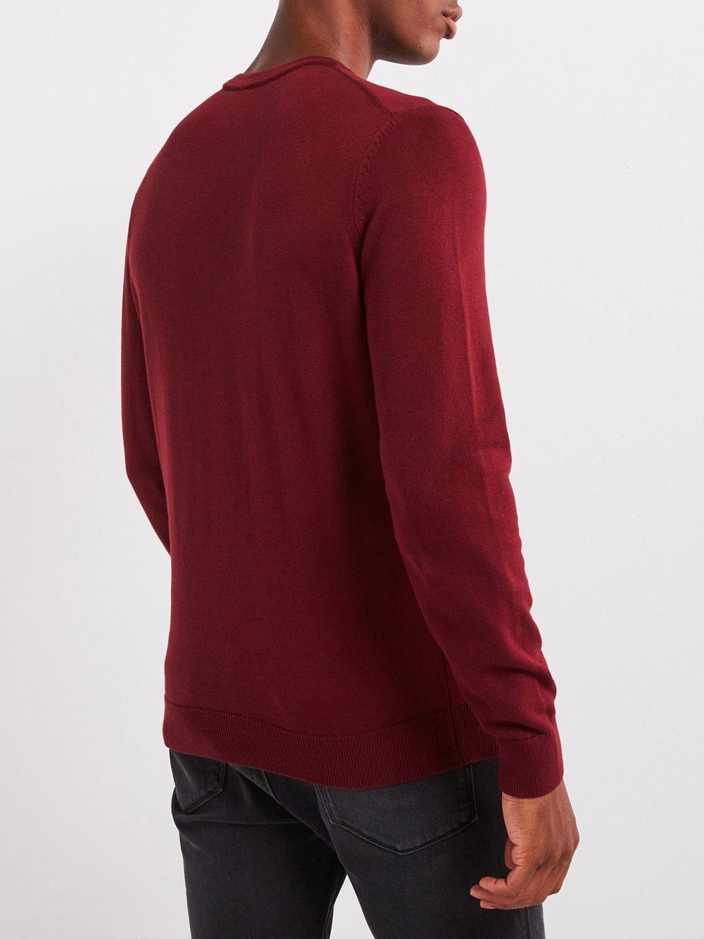 Pullover Hugo Boss San Cassius da Uomo - Bordeaux