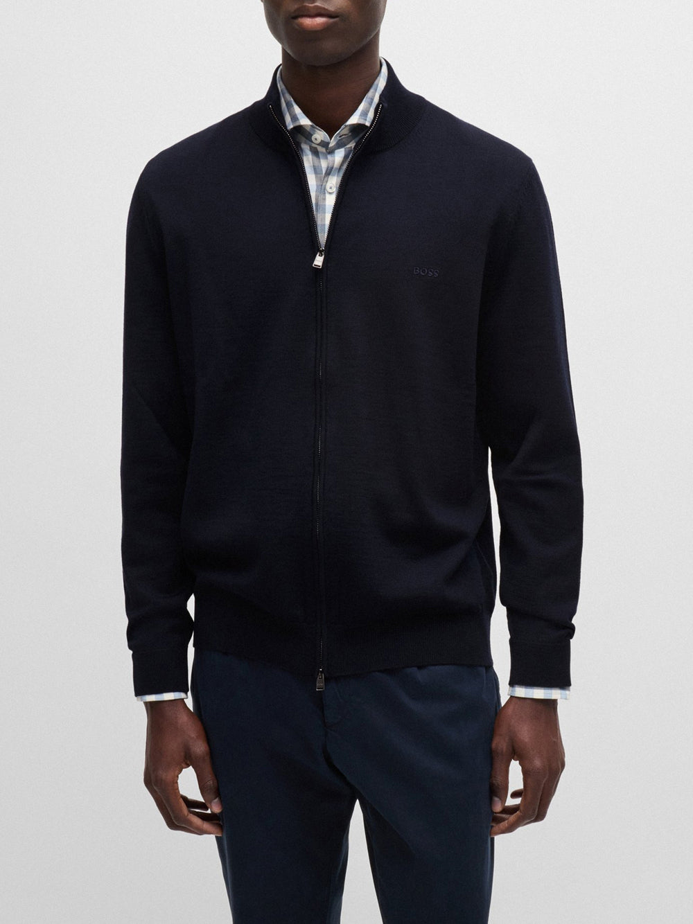 Cardigan Hugo Boss Balonso da Uomo - Blu