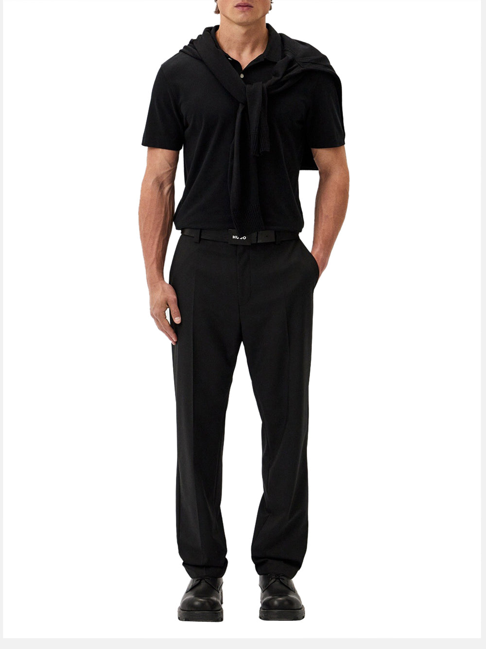 Pantalone Chino Hugo Boss Teagan da Uomo - Nero