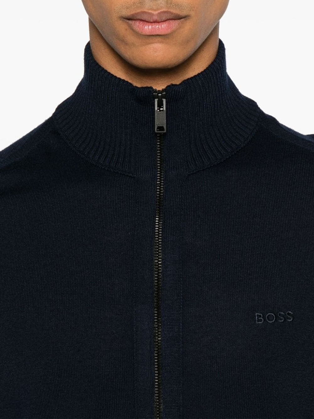 Cardigan Hugo Boss Avac Fz da Uomo - Blu