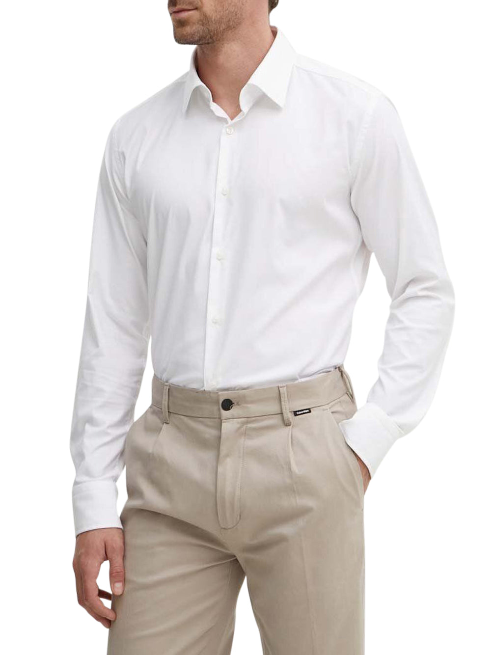 Camicia Classica Hugo Boss Hank da Uomo - Bianco