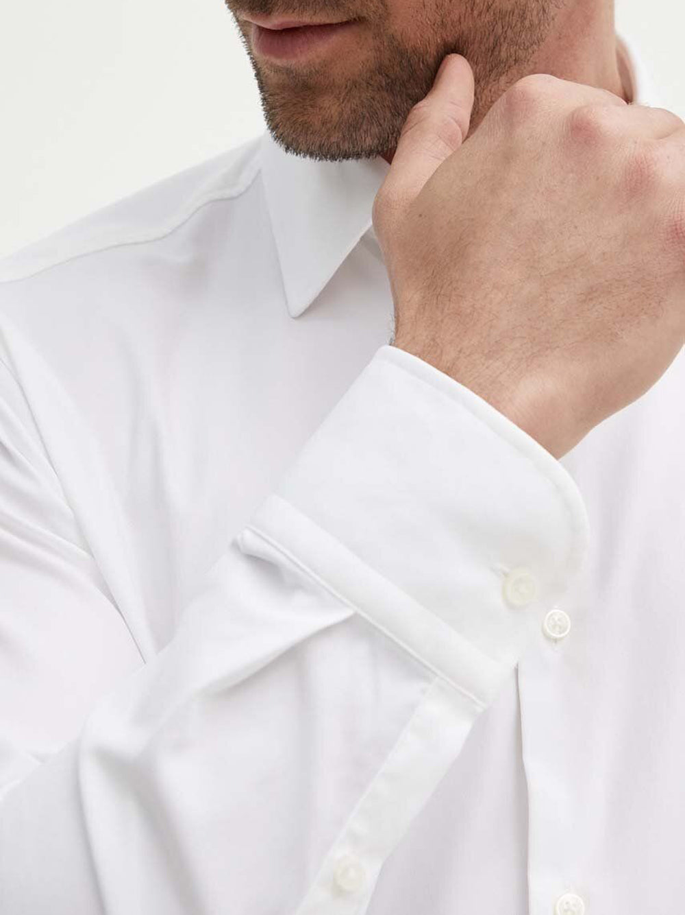 Camicia Classica Hugo Boss Hank da Uomo - Bianco