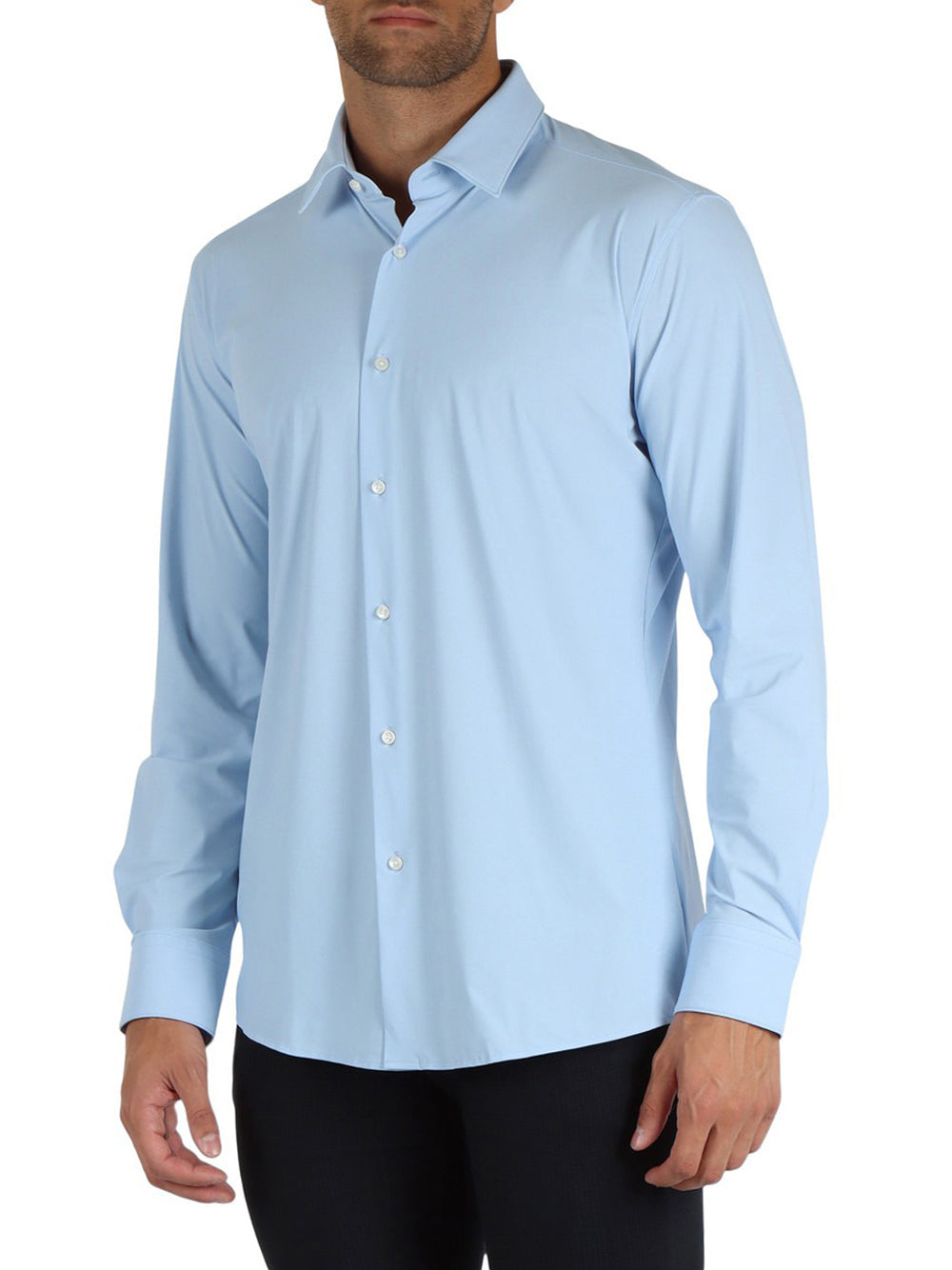 Camicia Classica Hugo Boss Hank da Uomo - Celeste