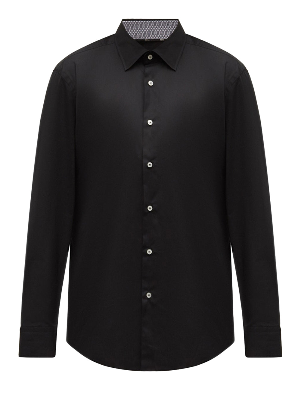 Camicia Classica Hugo Boss Hank da Uomo - Nero