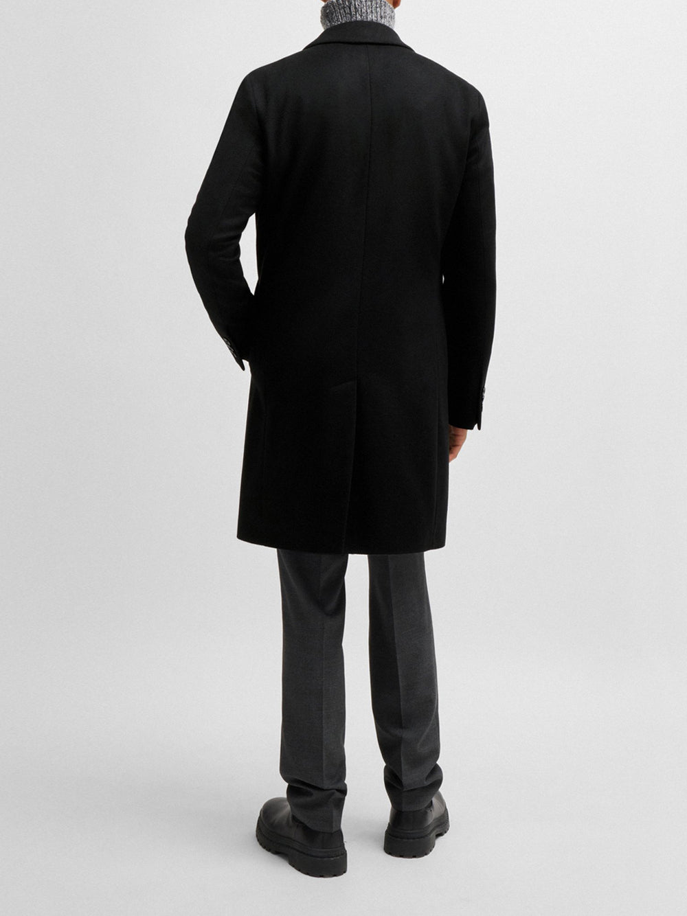 Cappotto Hugo Boss Hyde da Uomo - Nero