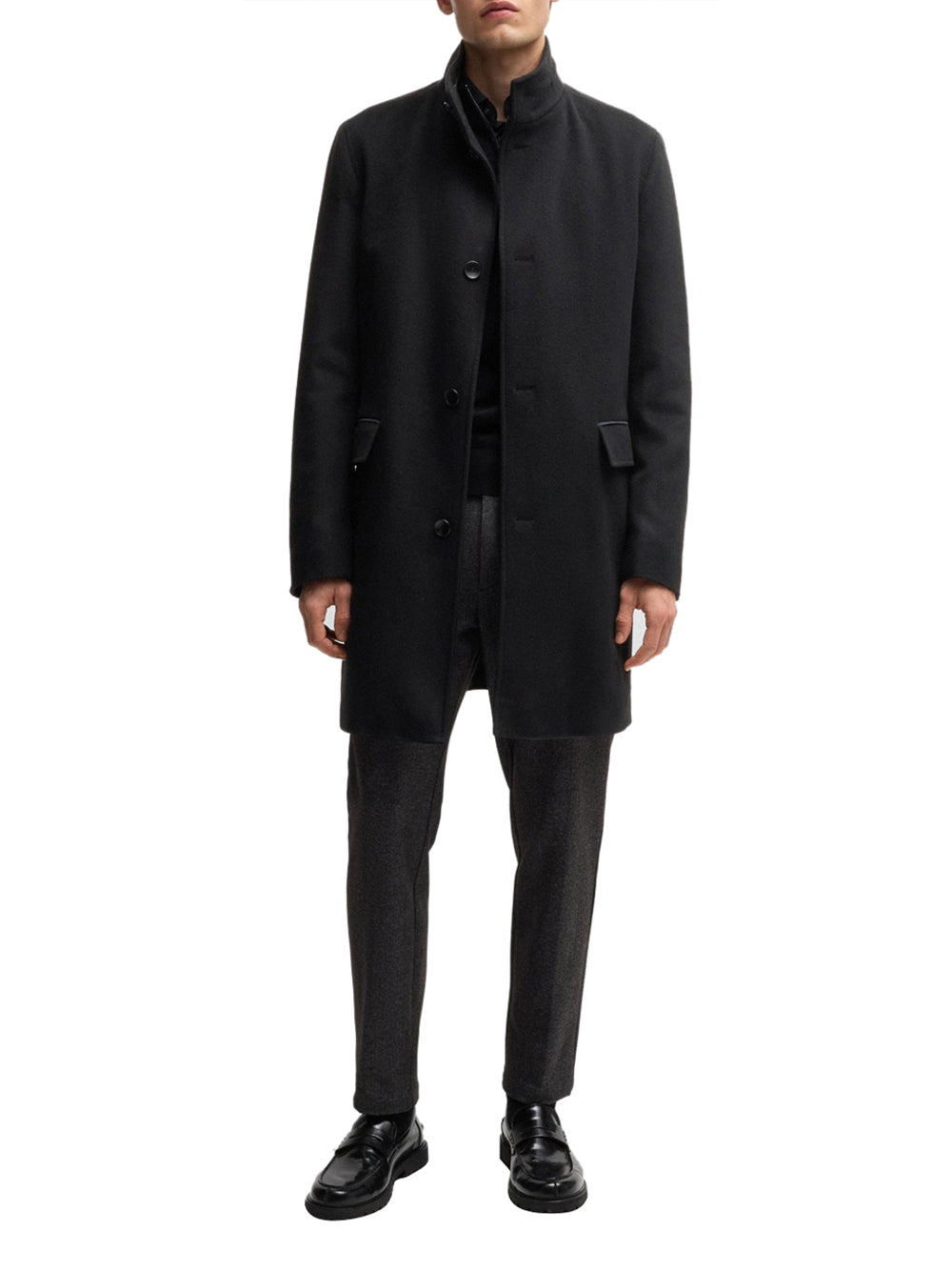 Cappotto Hugo Boss Jared da Uomo - Nero