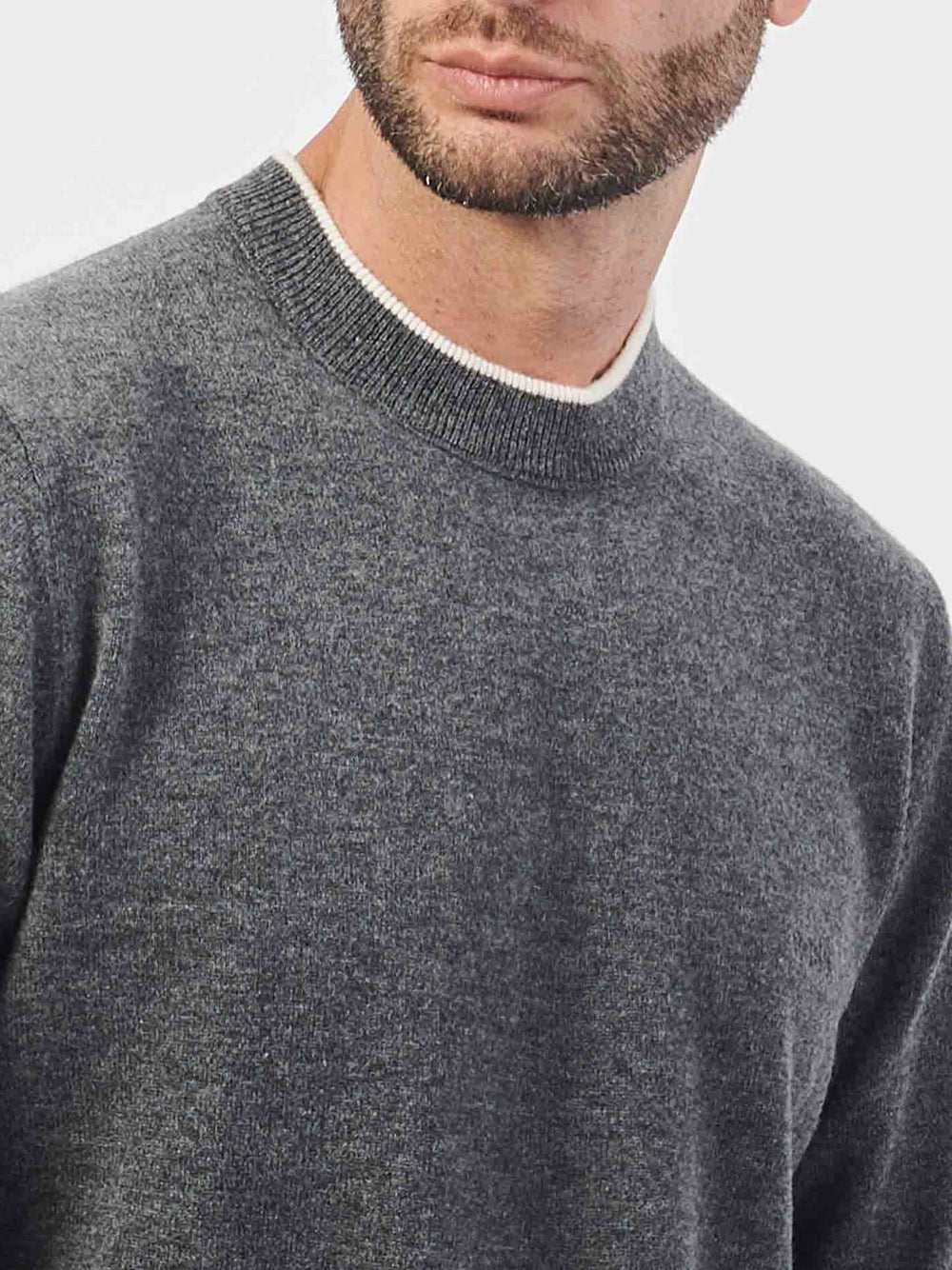 Pullover Hugo Boss Ebacio da Uomo - Grigio