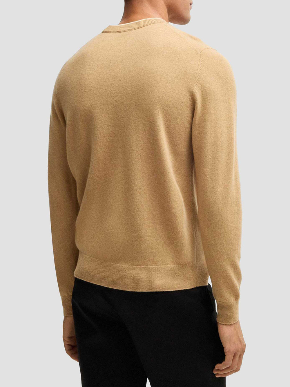 Pullover Hugo Boss Ebacio da Uomo - Beige