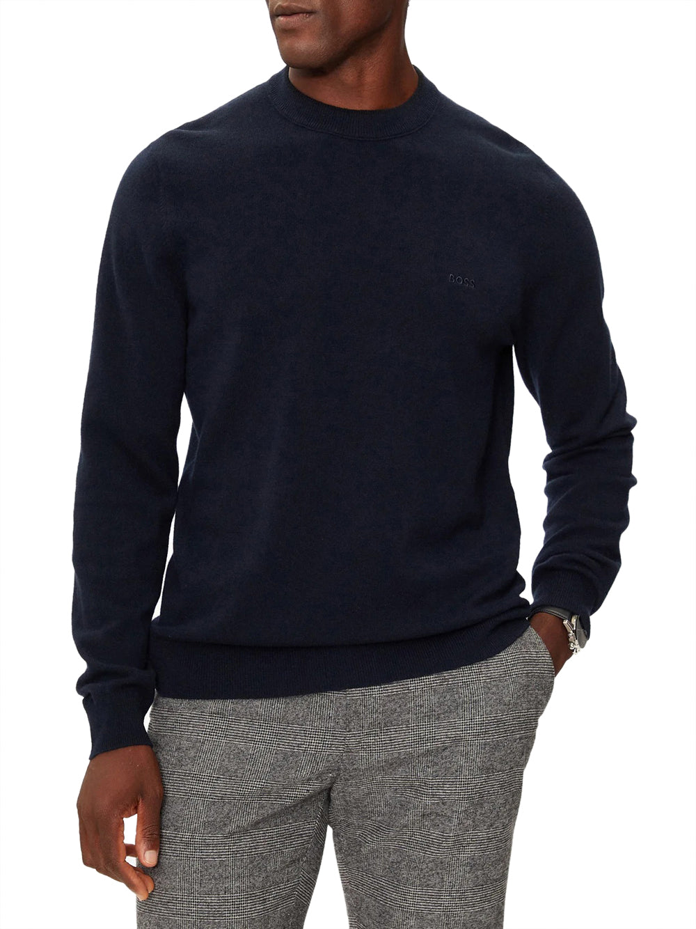 Pullover Hugo Boss Ebacio da Uomo - Blu