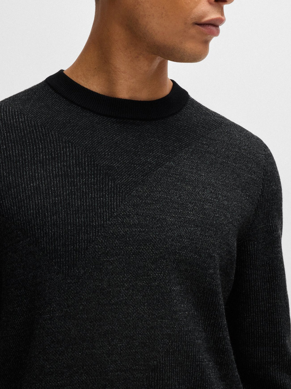 Pullover Hugo Boss Eclaus da Uomo - Nero