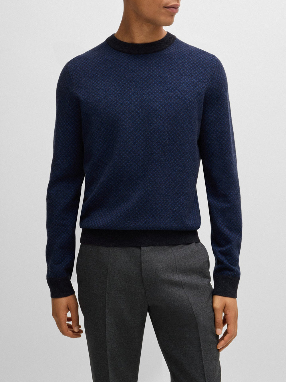 Pullover Hugo Boss Eltoro da Uomo - Blu