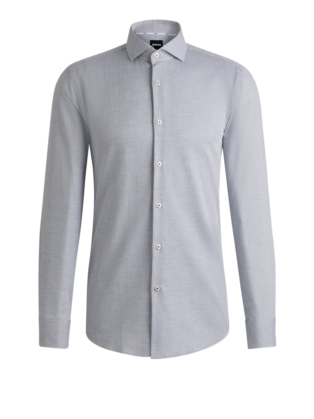 Camicia Hugo Boss Hank Spread da Uomo - Blu