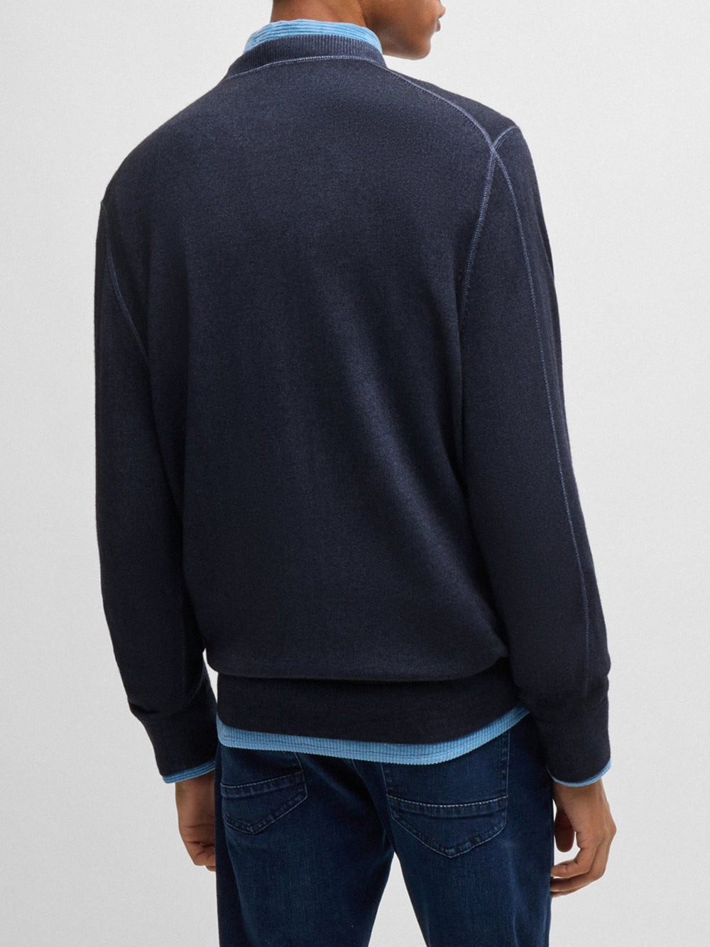 Pullover Hugo Boss Astefano da Uomo - Blu