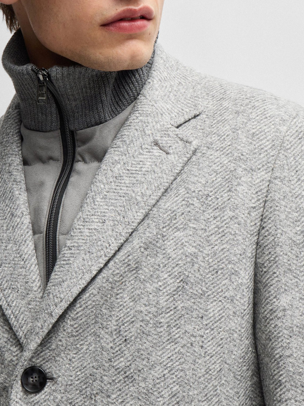 Cappotto Hugo Boss Hyde da Uomo - Grigio