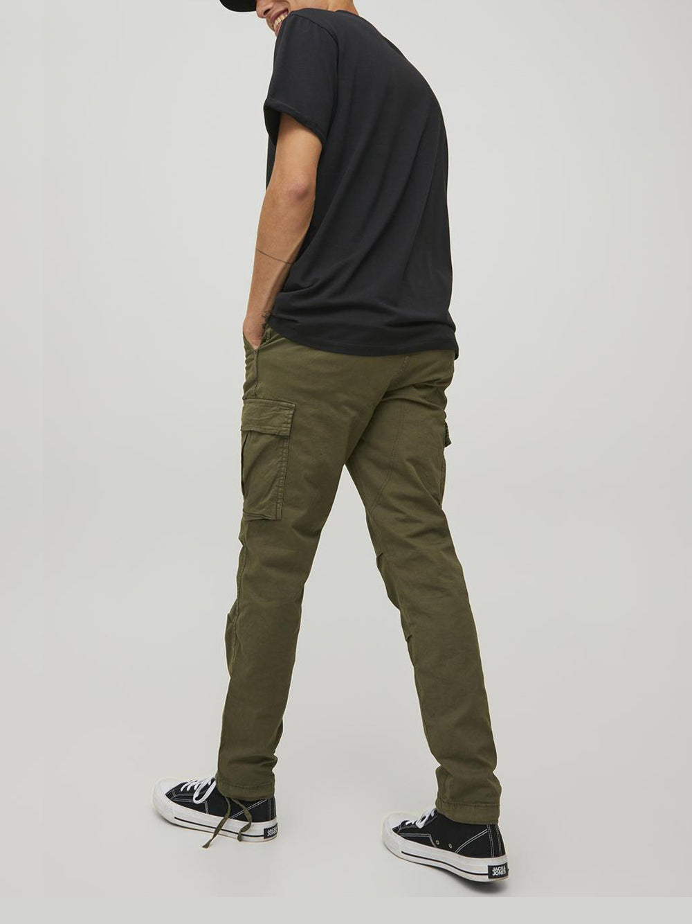 Pantalone Cargo Jack e Jones Tace Tucker da Uomo - Verde