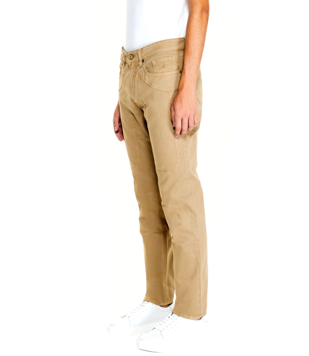 Jeckerson Pantalone 5 Tasche Uomo Mod. PA077 JOHNGABA001 8002 Beige